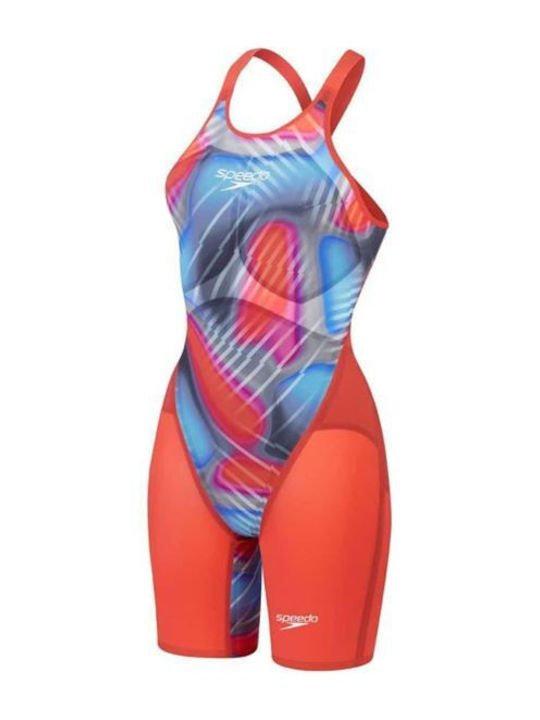 Speedo Fastskin Lzr Pure Valor 2.0 Openback Kneeskin Femeiesc Costum de Baie de Competiție Jammer pentru Înot Roșu