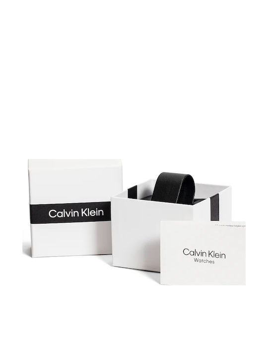Calvin Klein Ceas Barbati 44mm Cronograf Baterie cu Brățară Din Metal Argintie