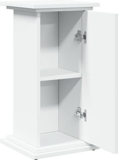 vidaXL Pflanzenständer Holz Weiß 31cmx30cmx60cmcm.