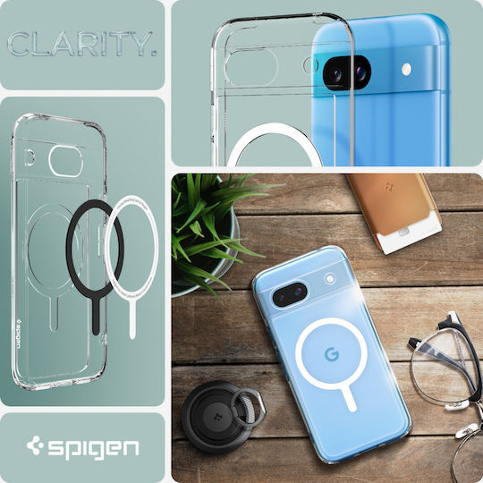 Spigen Ultra Hybrid Onetap Back Cover Plastic 2mm White (Google Pixel 8a)