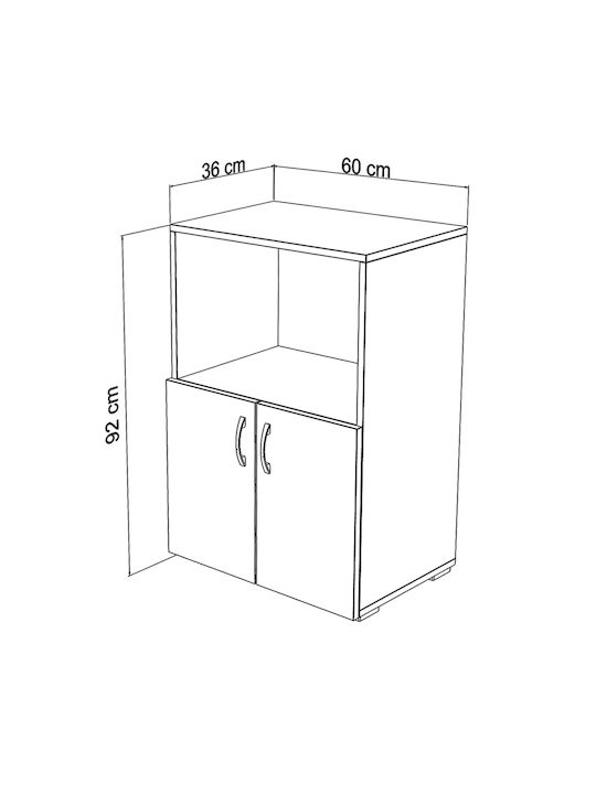 Cabinet Wall Natural Color 60x36x92pcs