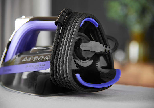 Russell Hobbs Easy Store Pro Plug & Wind Dampfbügeleisen 2400W mit Keramiksohle und kontinuierlicher Dampfabgabe 50g/min