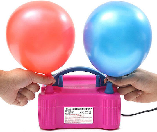 Electric Balloon Pump 600 W Pink Blue