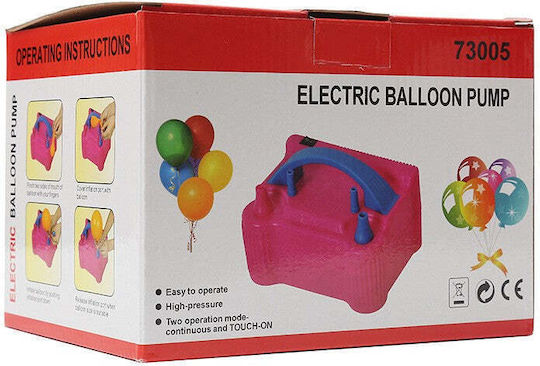 Electric Balloon Pump 600 W Pink Blue