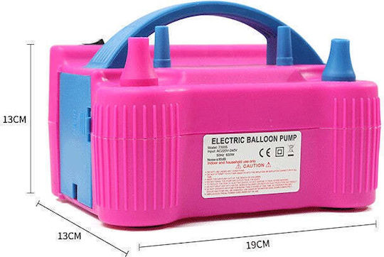Electric Balloon Pump 600 W Pink Blue