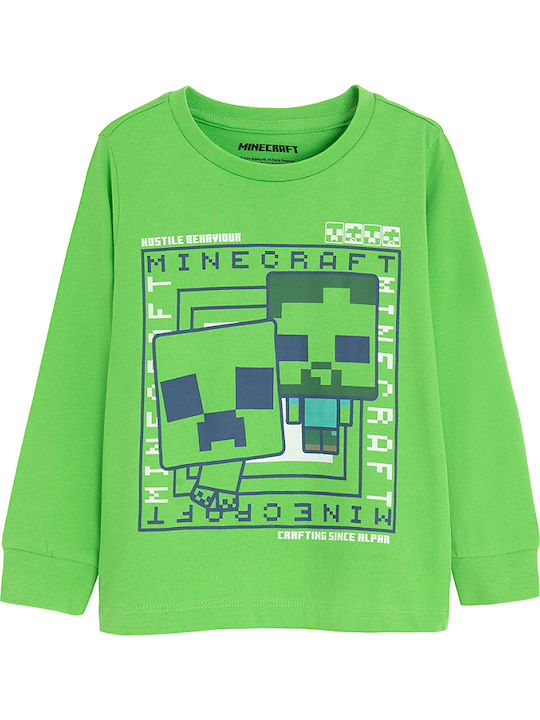 Cool Club Kids' Pajamas Green Minecraft