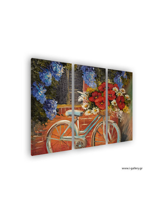 I-gallery Threefold Painting on Canvas 70x70cm