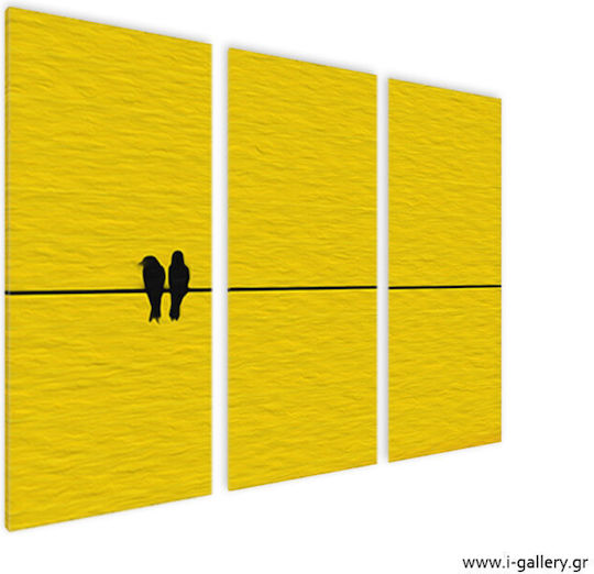 I-gallery Τρίπτυχος Πίνακας σε Καμβά 130x130cm