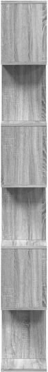 Bibliothek Grau 70x24x193cm