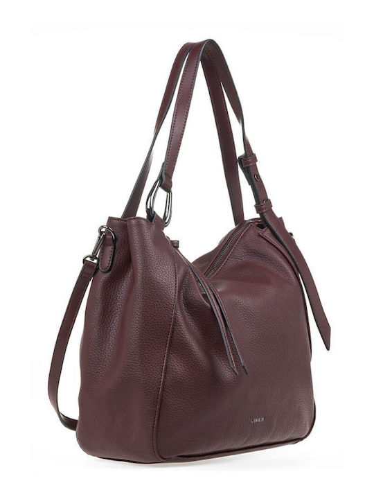 Verde Damen Tasche Schulter Burgundisch