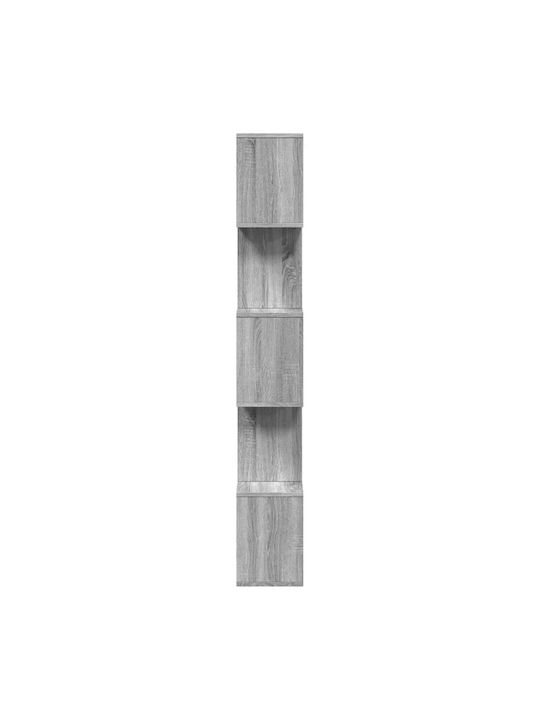 Grey Bookcase 70x24x161cm