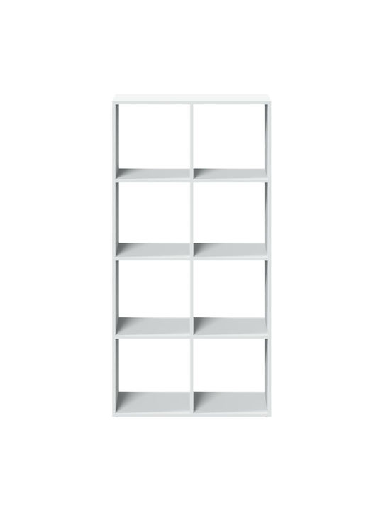 White Bookcase 69.5x29x137.5cm