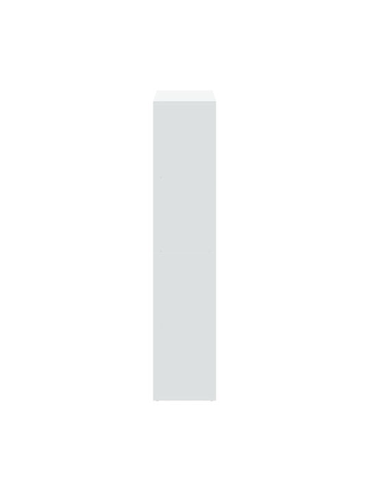 White Bookcase 69.5x29x137.5cm