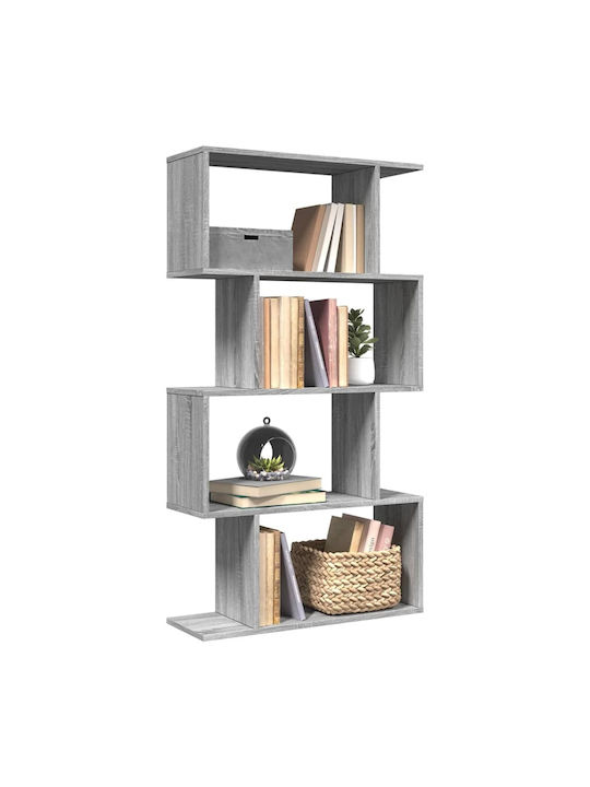Bibliothek Grau 70x24x129cm