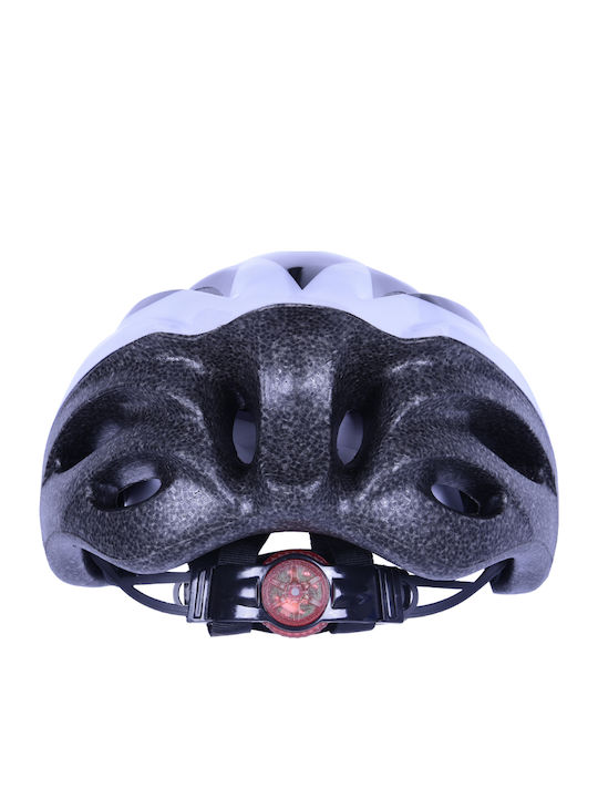 Athlopaidia Kids' Helmet for City Bike Black/White with LED Light