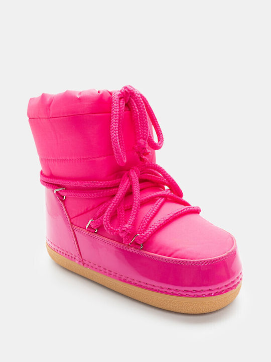 Luigi Suede Women's Ankle Boots Fuchsia