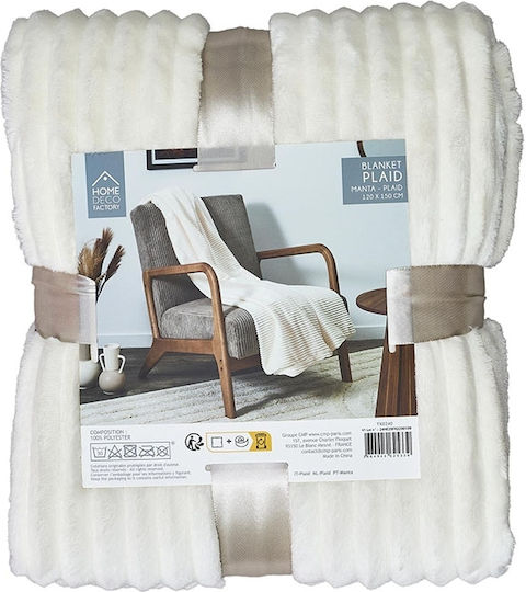 The Home Deco Factory Πολυθρόνας Π150xΜ120cm Λευκό The Home Deco Factory Πολυθρόνας Π150xΜ120cm Λευκό