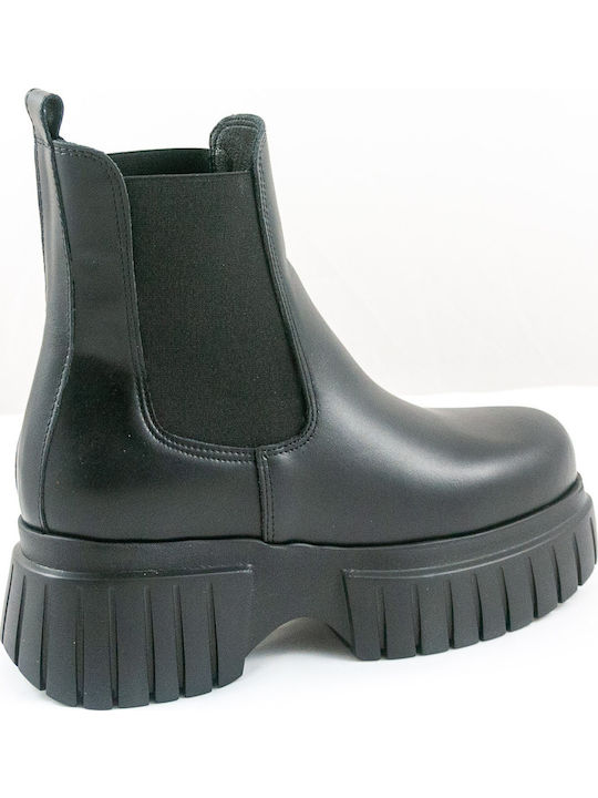 Leather Women's Chelsea Boots Black