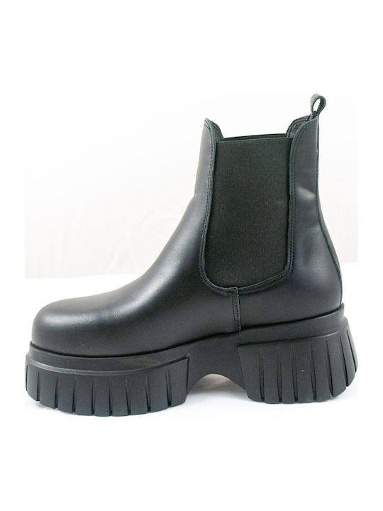 Leather Women's Chelsea Boots Black