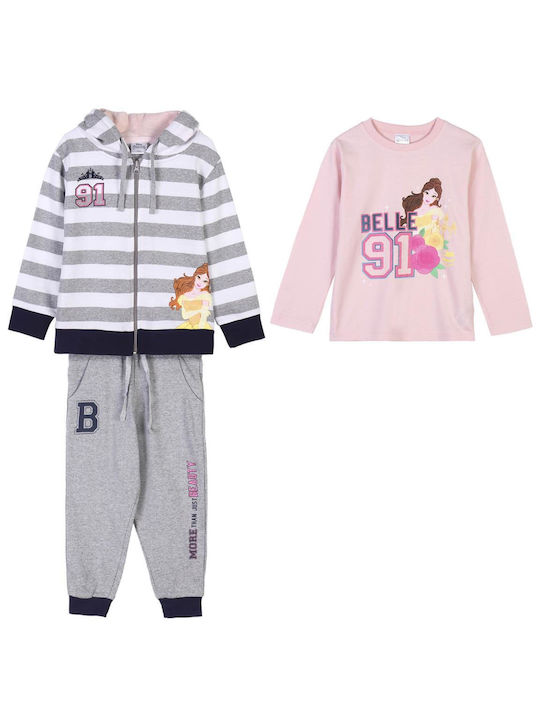 Arnetta Kids Sweatpants Set Gray 3pcs