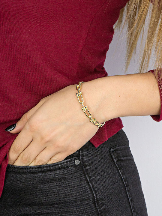 Kiriakos Gofas Bracelet Handcuffs made of Gold 14K