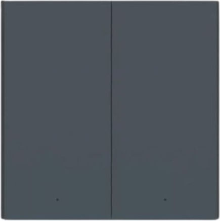 Aqara Intelligent Wall Switch H1 Neutral Point Double Rocker Grey