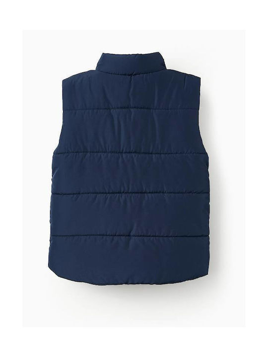 Zippy Kids Casual Jacket Sleeveless Navy Blue