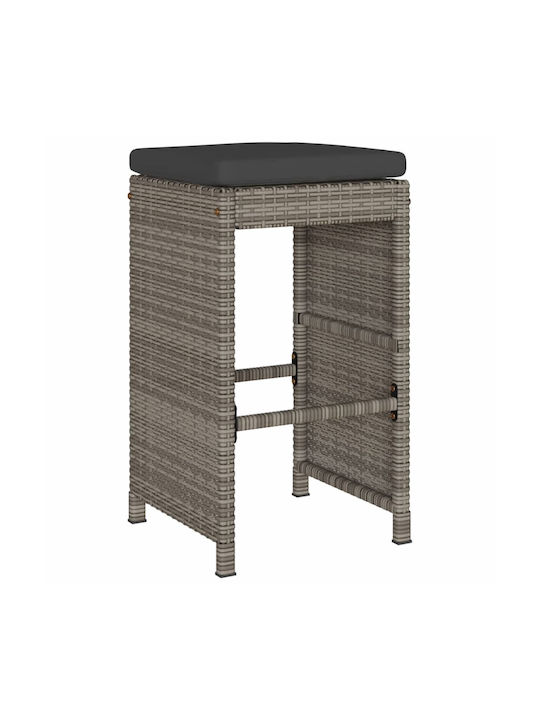 Stool for Bar Outdoor Grey 40x40x76cm