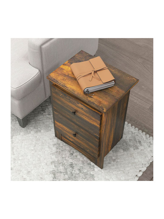 Wooden Brown Bedside Table 40x30x56cm