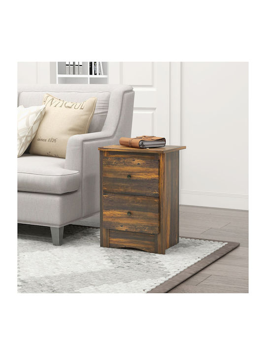 Wooden Brown Bedside Table 40x30x56cm