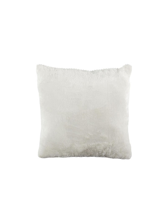 The Home Deco Factory Sofa-Kissen Weiß/Grau 40x40cm