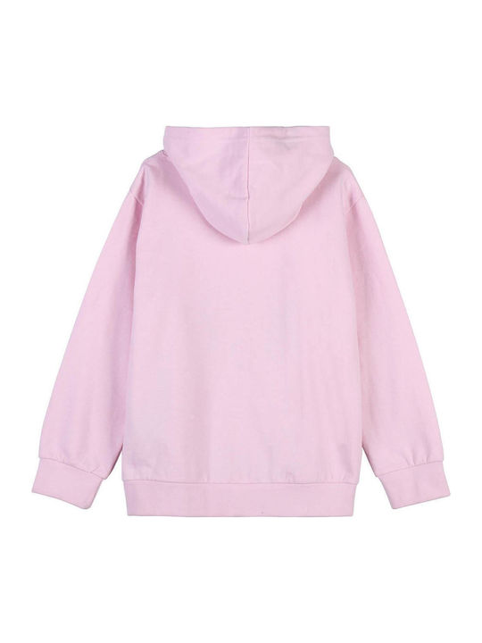 Kinder-Sweatshirt mit Kapuze Pink