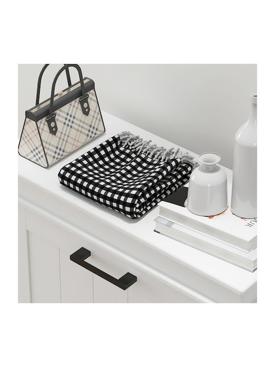 Wooden Shoe Organizer White 54x24x117.5cm
