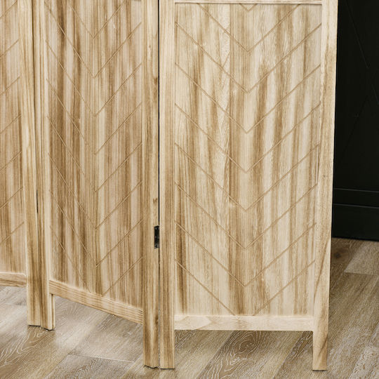 HomCom Διακοσμητικό Παραβάν Ξύλινο 120x170cm