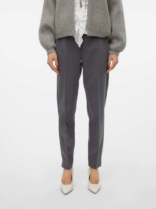 Women's Fabric Trousers Gray