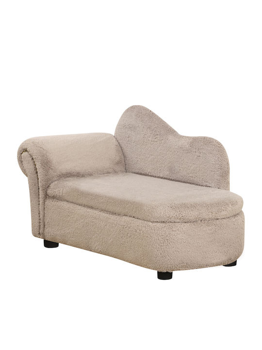 Pawhut Sofa Dog Bed Beige 80x46cm