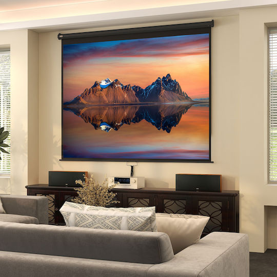 HomCom Οθόνη Προβολής Projector Οροφής με Λόγο Εικόνας 4:3 244x183cm / 120"