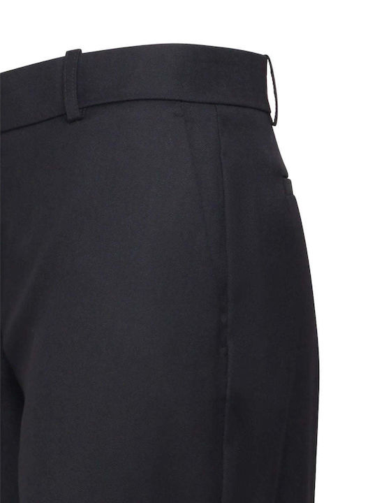 Pinko Damen Hoch tailliert Stoff Hose Schwarz