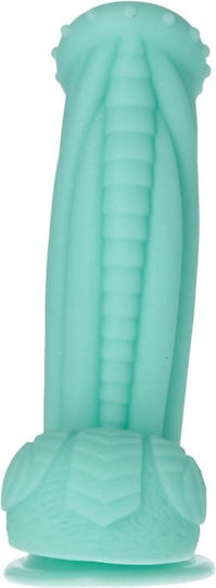Toyz4lovers Dildo με Όρχεις και Βεντούζα Τιρκουάζ 30cm