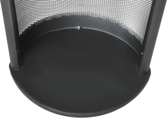 Zola Fireplace Accessories Set 4 Pieces Metal Stand Black 30x40x73 Cm