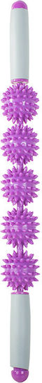 Rulou de masaj Ubx din plastic 52 X 12 X 5 cm mov