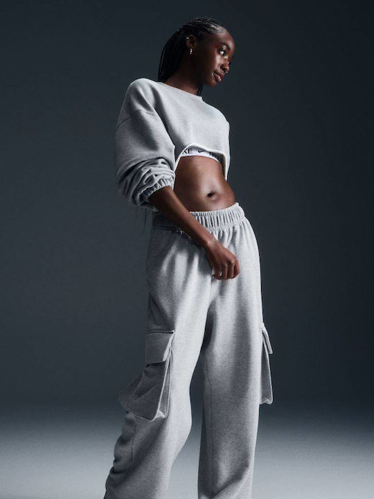 Nike Sportswear Παντελόνι Φόρμας Grey Heather / Black