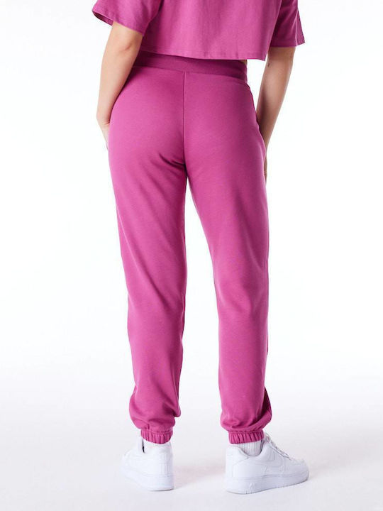 New Era Pantaloni de trening pentru femei cu cauciuc Purple