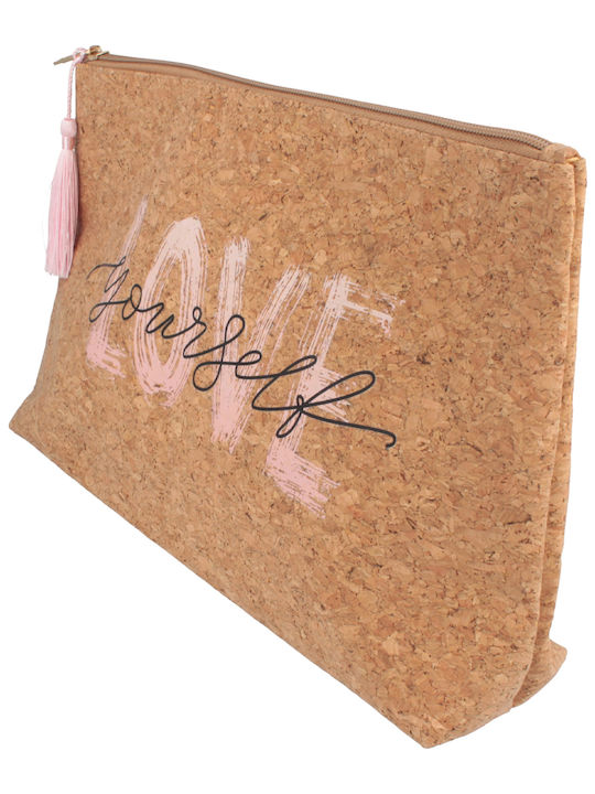 Necessaire in Braun Farbe