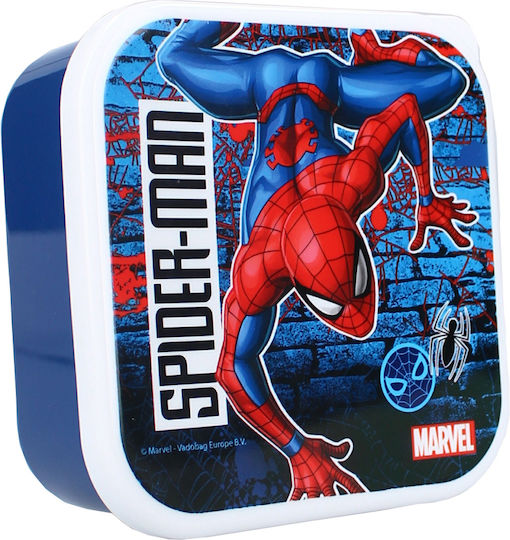 Σετ 3 Δοχεία Φαγητού Lunch Snack Box Spiderman