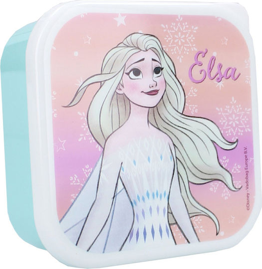 Σετ 3 Δοχεία Φαγητού Lunch Snack Box Frozen Ii