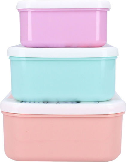 Σετ 3 Δοχεία Φαγητού Lunch Snack Box Frozen Ii