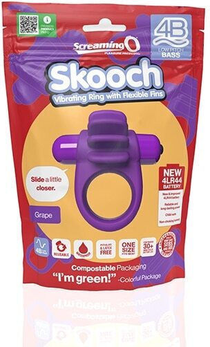Vibrator Ring Penis Screaming O 4b Skooch Silicone Waterproof Multifunctional