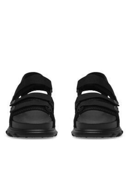 Women's Flat Sandals in Black Color