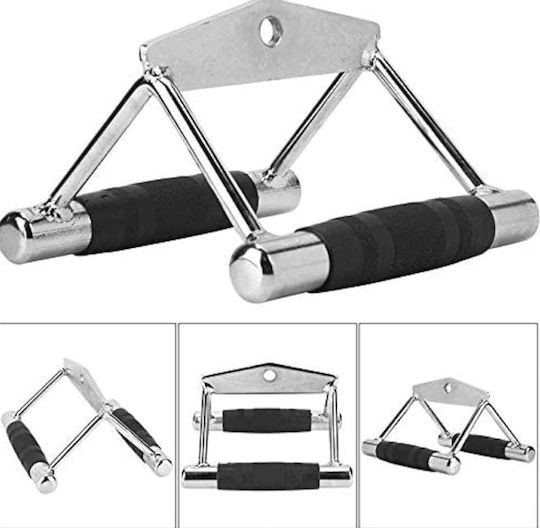 Triangular Double Handle Multi-gym Zola Triceps Back Steel Non-slip Rubberized Handle